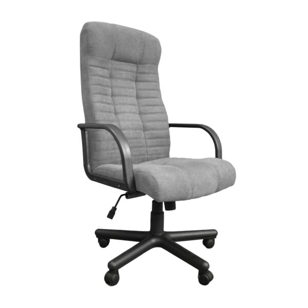 ATLANT Soro 93 Office Armchair Middle Grey Discover the ATLANT Soro 93 Middle Grey office armchair, perfect for comfort and style in any office. With an ergonomic design and star-shaped base, this swivel chair is ideal for hours spent at your desk. Choose durability and functionality for a pleasant working environment!