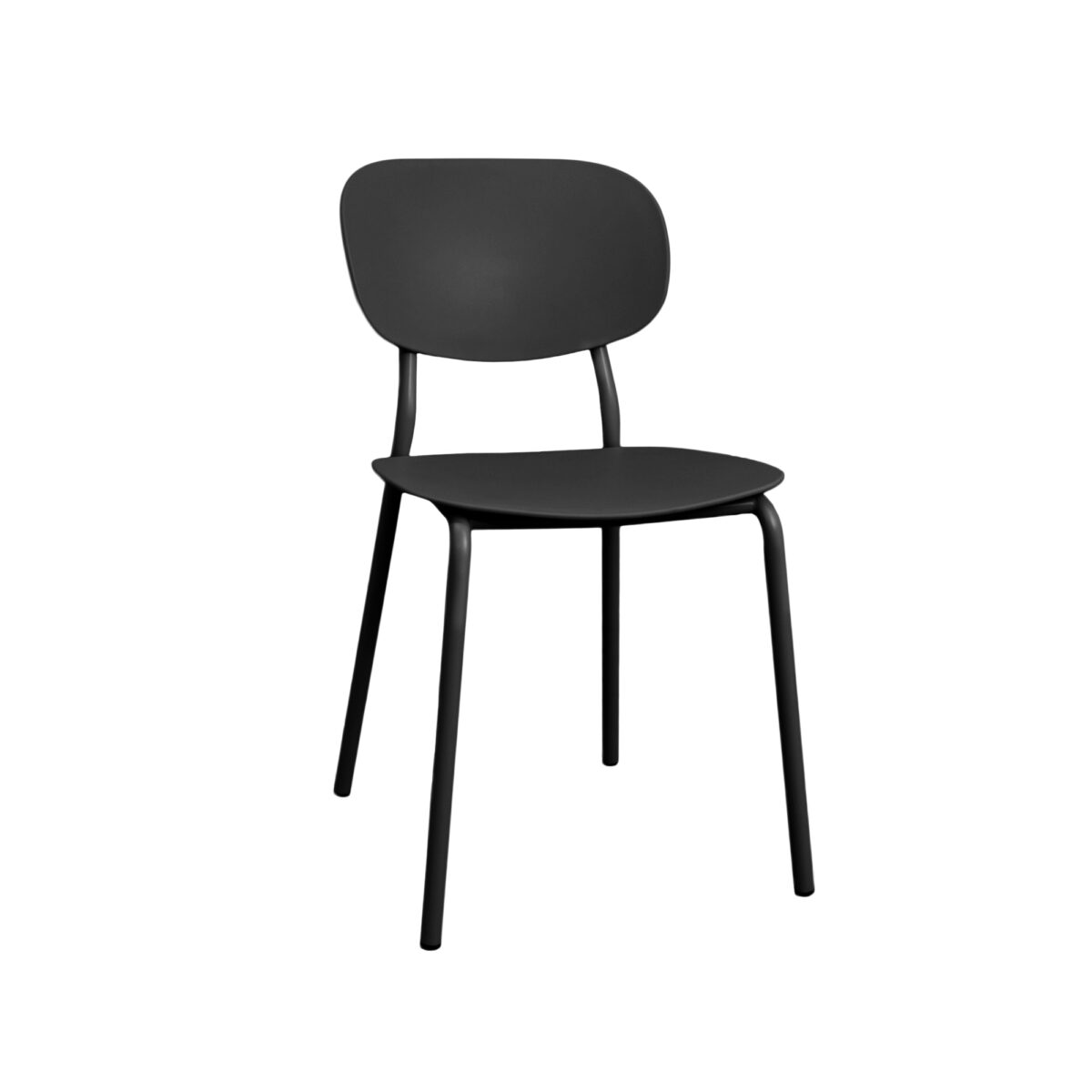 FLAMINGO Black Chair Discover the FLAMINGO Black chair, ideal for kitchen and garden furniture. With an ergonomic design, made from durable metal and polypropylene, it offers maximum comfort and space-saving features. Perfect for terraces and balconies!