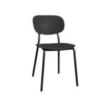 FLAMINGO Black Chair Discover the FLAMINGO Black chair, ideal for kitchen and garden furniture. With an ergonomic design, made from durable metal and polypropylene, it offers maximum comfort and space-saving features. Perfect for terraces and balconies!