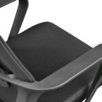 Office Armchair F-20141 A Black + Black Frame - Image 6