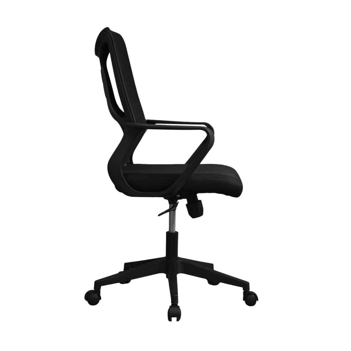 Office Armchair F-20141 A Black + Black Frame - Image 3