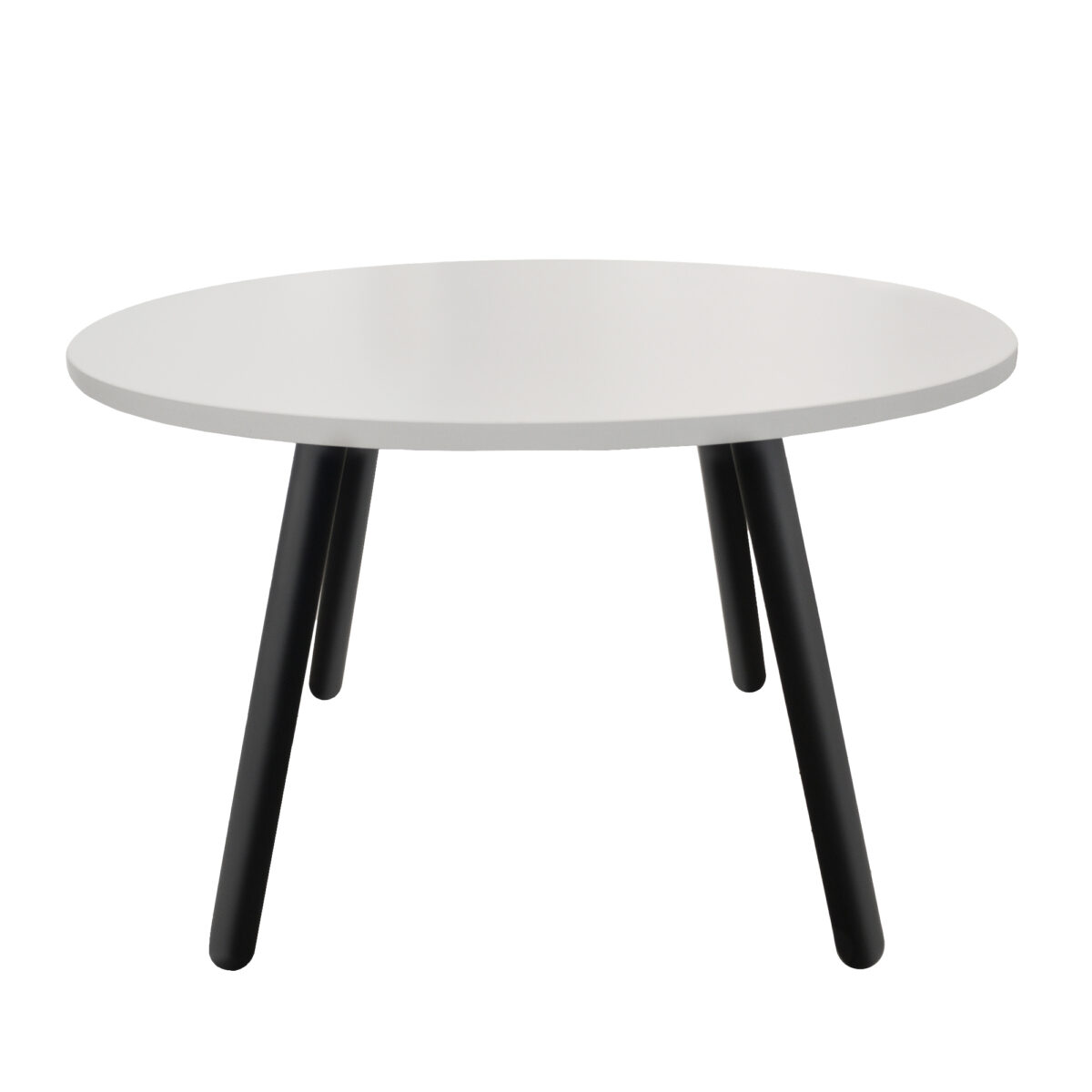Fusion Rondo 4 Table Ø1200 with 4 Legs Discover the Fusion Rondo 4 Ø1200 table with 4 legs, ideal for offices and conferences. With a modern design and extra durability, it features a melamine chipboard top and a sturdy metal frame. Perfect dimensions: 120 cm in diameter and 75 cm in height.