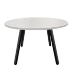 Fusion Rondo 4 Table Ø1200 with 4 Legs Discover the Fusion Rondo 4 Ø1200 table with 4 legs, ideal for offices and conferences. With a modern design and extra durability, it features a melamine chipboard top and a sturdy metal frame. Perfect dimensions: 120 cm in diameter and 75 cm in height.