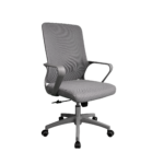 Office Armchair F-20141 A Grey Seat + Grey Frame Discover the F-20141A office chair, perfect for productive work. With a modern grey design and exceptional comfort, this chair features durable plastic legs and a metal body. Adjust it easily thanks to the Tilt mechanism. Hurry up and add the desired comfort to your office!