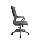 Office Armchair F-20141 A Grey Seat + Grey Frame - Image 3