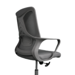 Office Armchair F-20141 A Grey Seat + Grey Frame - Image 4