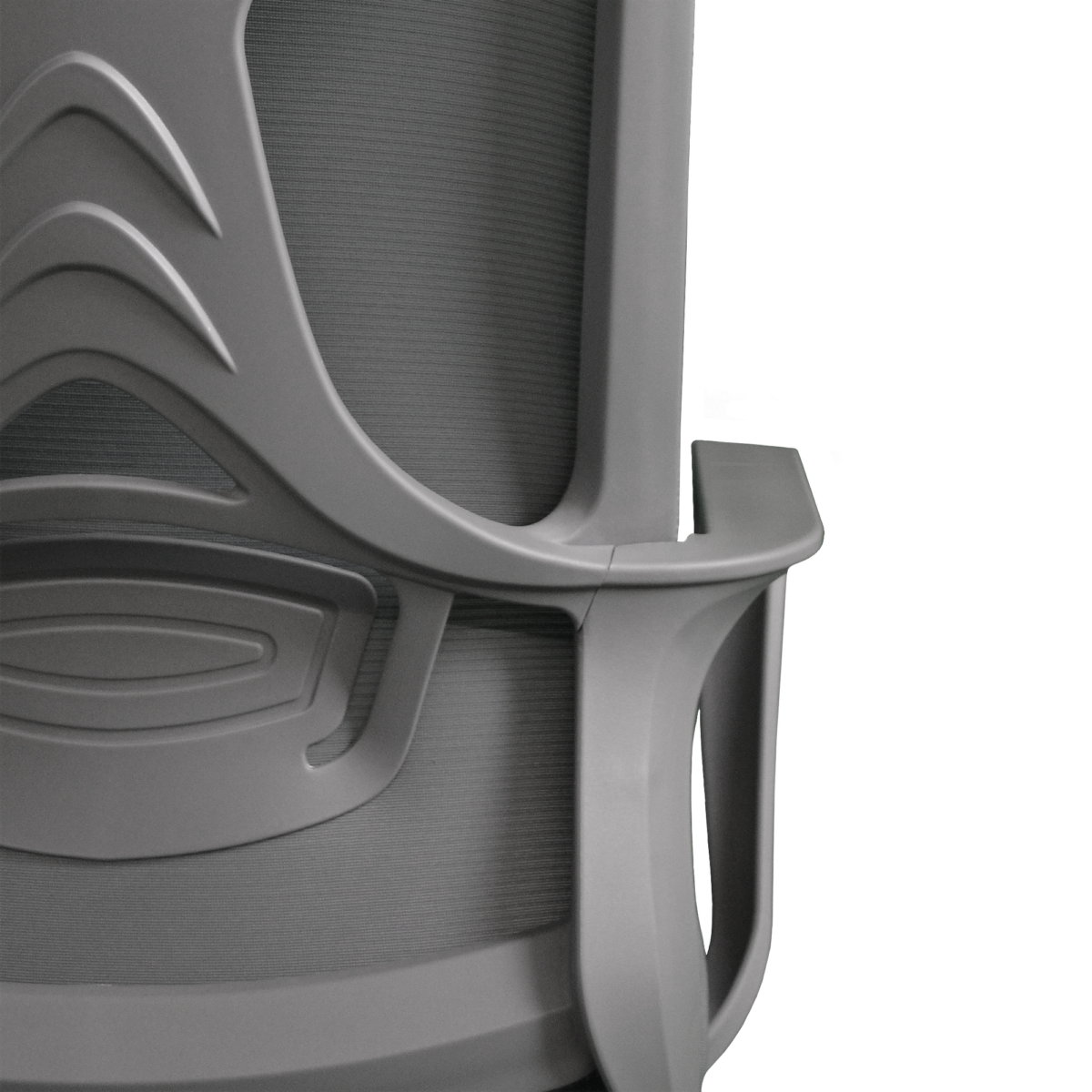 Office Armchair F-20141 A Grey Seat + Grey Frame - Image 5