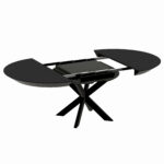 Nova Table Veneer Black Top + Black Legs - Image 2