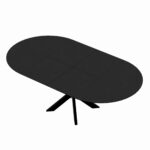 Nova Table Veneer Black Top + Black Legs - Image 5