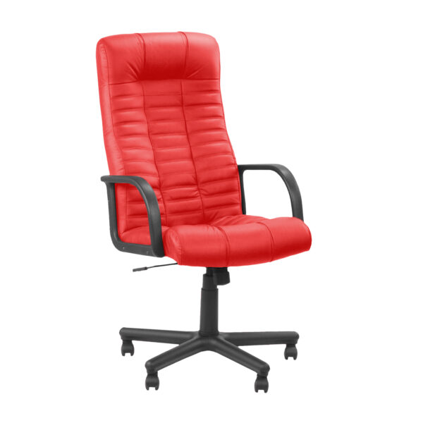 Office Armchair ATLANT BX RED Meta description: Discover the ATLANT BX RED office chair, ideal for any workspace. With a universal design and attractive price, this chair offers height adjustment and a TILT rocking mechanism. Perfect for managers and employees!