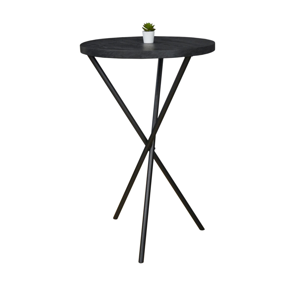 Trento Bar Table Ø680 Discover the Trento Bar Table Ø680, ideal for your kitchen furniture! With a modern design, a 36 mm melamine topped surface, and a sturdy metal frame, this high table combines style with functionality. Perfect for moments of relaxation!