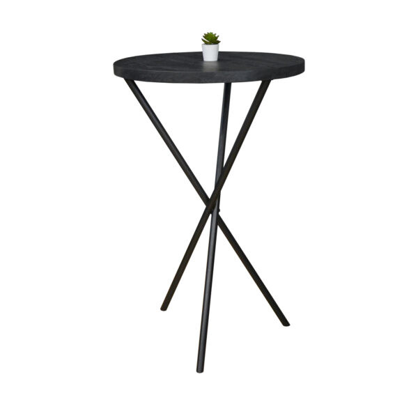 Trento Bar Table Ø680 Discover the Trento Bar Table Ø680, ideal for your kitchen furniture! With a modern design, a 36 mm melamine topped surface, and a sturdy metal frame, this high table combines style with functionality. Perfect for moments of relaxation!