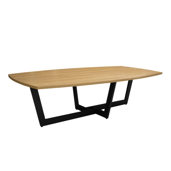 Conference Table HERTZ NEW 2700×1400 Discover the NEW Hertz conference table, measuring 270x140 cm, perfect for the office and efficient meetings. The melamine-coated chipboard top and metal frames provide durability and elegance, making it ideal for professional environments. Ensure an inspiring workspace!