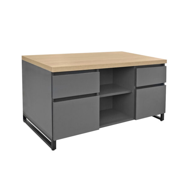 Duet Ordinary Cabinet Discover the Tumba Duet Ordinary, a practical cabinet for the office and living room. With a sturdy metal frame and 4 spacious drawers, it offers efficient organization solutions. Made from durable melamine-faced chipboard, it ensures longevity and style for any space.