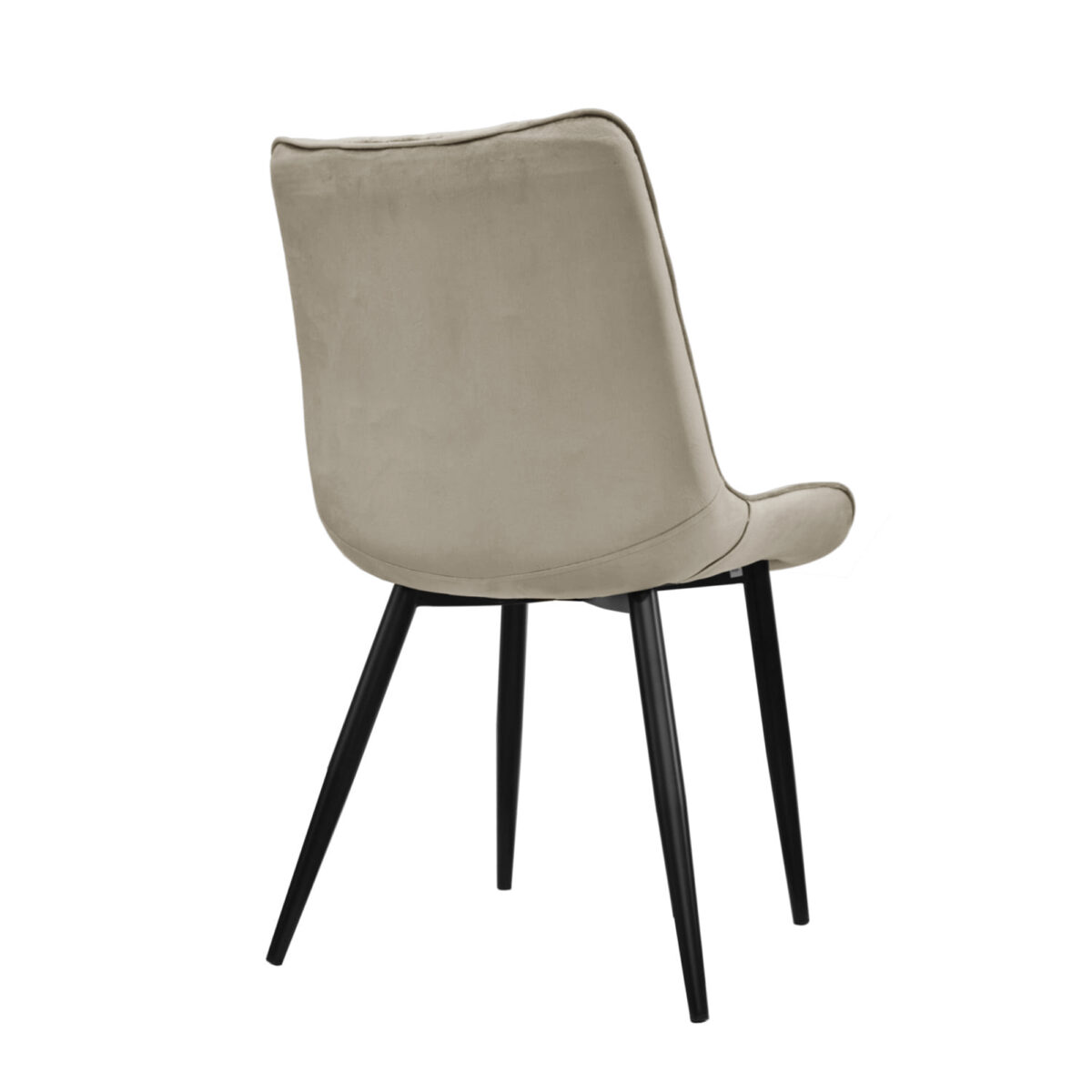 Hans Velvet Camel Chair HLR7 + Black Legs - Image 2
