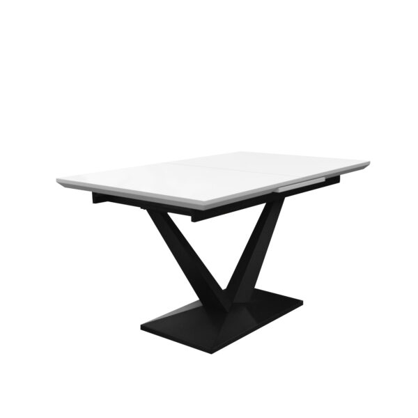 Selina White Table (Copy) Discover the Selina White table, a modern kitchen furniture piece with an elegant design and an easy-to-maintain MDF top. Extendable up to 180 cm, it is perfect for gatherings with friends and family. Add a touch of sophistication to your home!