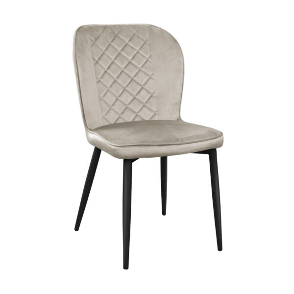 Tusk Camel Velvet + Black Legs Chair (Copy) 