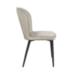 Tusk Camel Velvet + Black Legs Chair (Copy) - Image 3