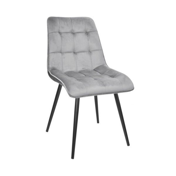 Capella Chair – Grey + Black Legs HLR20 
