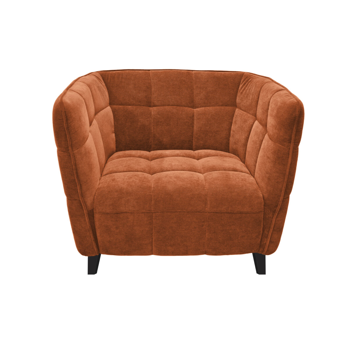 W310G Velvet Orange Armchair - Image 2