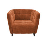 W310G Velvet Orange Armchair - Image 2