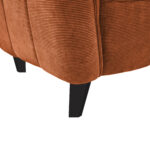 W310G Velvet Orange Armchair - Image 6