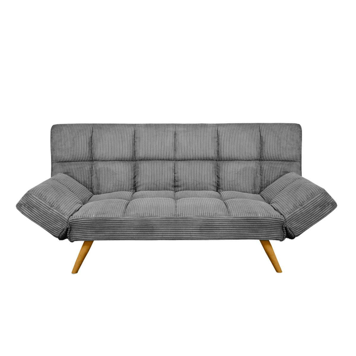 LM-58 Grey Velvet Extensible Sofa - Image 4