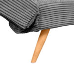 LM-58 Grey Velvet Extensible Sofa - Image 8