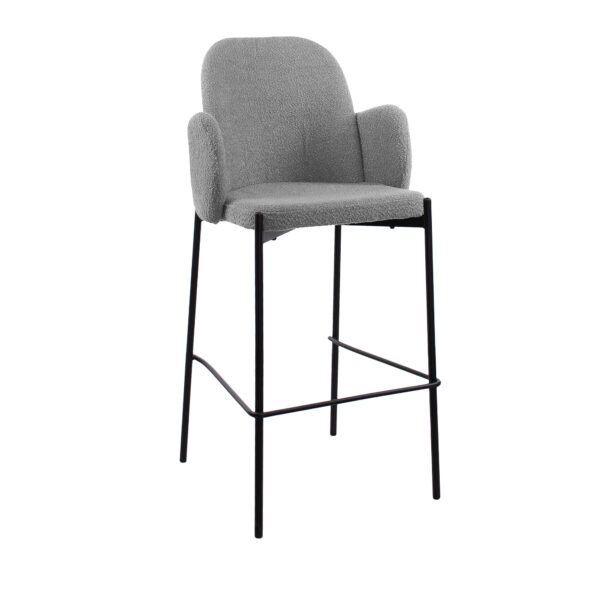 Scaun Bar Cosmo~Dark grey Descoperiți Scaunul Bar Cosmo Dark grey, ideal pentru spații moderne! Cu un design elegant și confort suprem, acest scaun oferă suport excelent și durabilitate. Perfect pentru baruri, cafenele sau acasă, îmbină stilul cu funcționalitatea. Alegeți confortul și rafinamentul!