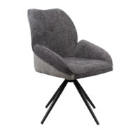 Стул Nimbus~Dark Grey Стул Nimbus в цвете Dark Grey — элегантное сочетание стиля и комфорта для вашего дома или офиса. С металлическим каркасом, вращением 360° и защитой для пола, он идеально подходит для кухни и других помещений. Максимальная нагрузка до 120 кг.