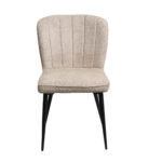 Tusk Camel Velvet + Black Legs Chair - Image 2