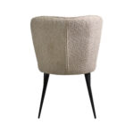 Tusk Camel Velvet + Black Legs Chair - Image 5