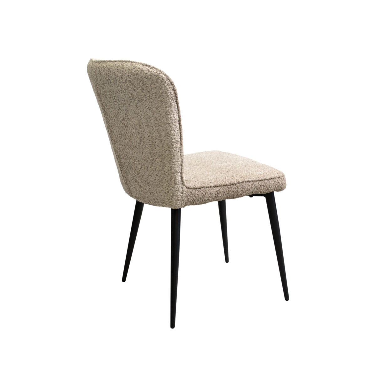 Tusk Camel Velvet + Black Legs Chair - Image 4