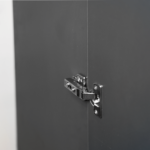 Cabinet with aluminum frames and LED lighting. - Image 6