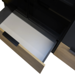Cabinet with aluminum frames and LED lighting. - Image 3