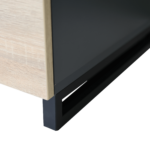 Cabinet with aluminum frames and LED lighting. - Image 8