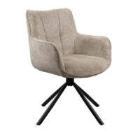 C-710 Denim Brown + Transprint Legs Chair 