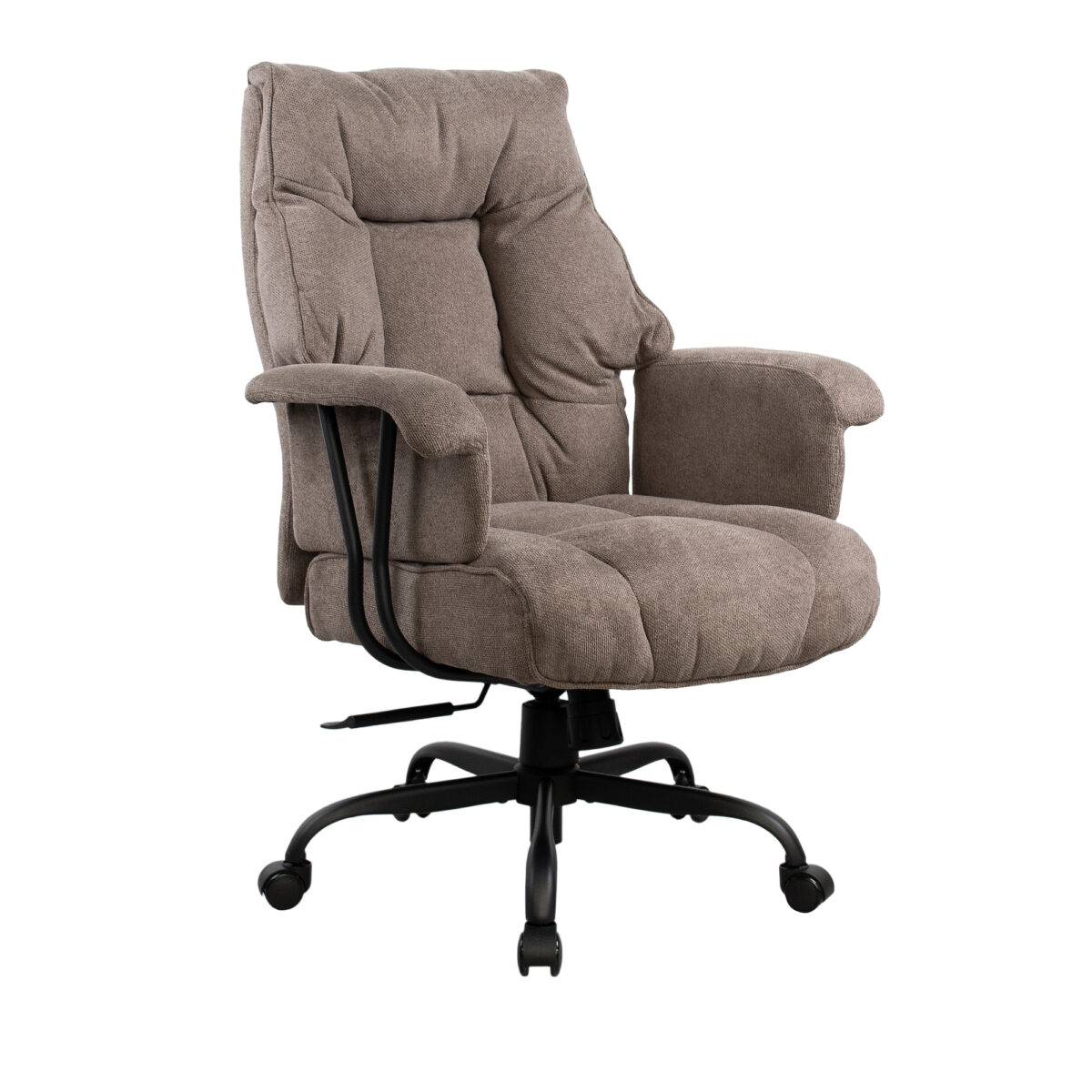 Office Armchair F-9683 Brown Discover the F-9683 Brown office chair, the perfect combination of comfort and elegance. With ergonomic support, easy-to-maintain upholstery, and a durable metal base, this chair is ideal for both the office and home. Choose style and comfort for long hours of work!