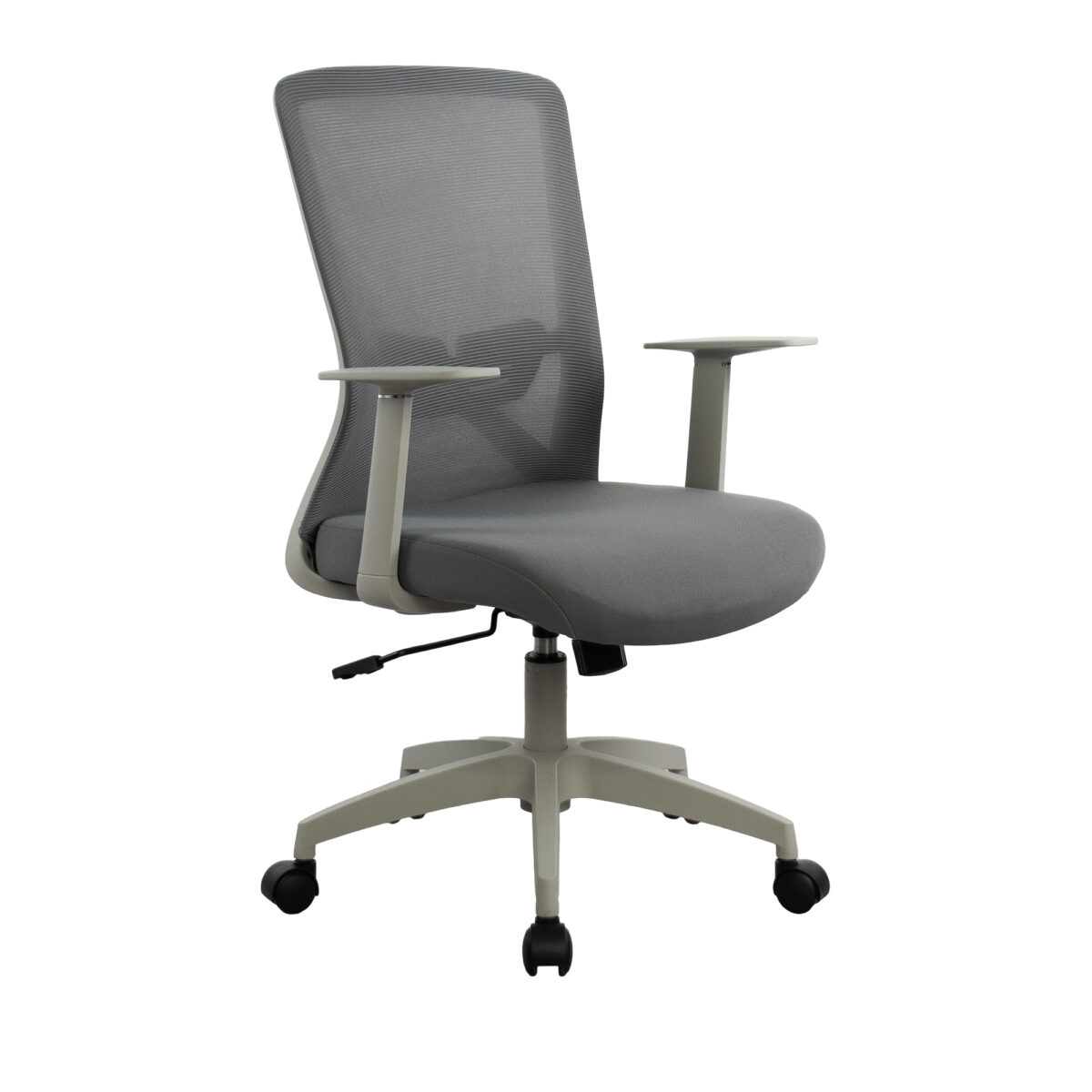 Norton Grey Office Armchair Discover the Norton Grey office chair, combining modern design with ergonomics. Ideal for the office or home, it offers comfort, support, and customized adjustments for long working hours. Guaranteed stability and excellent ventilation. Choose comfort!