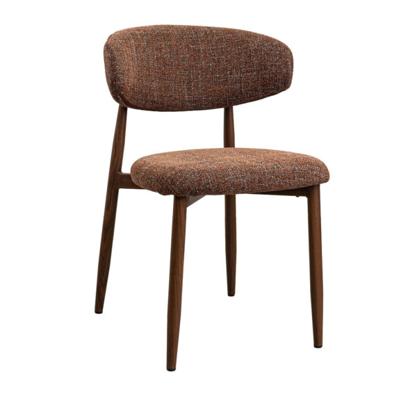Scaun Meridian~Rusty+Wooden Legs Descoperiți scaunul Meridian Rusty+Wooden Legs, o alegere modernă pentru bucătăria dumneavoastră. Cu picioare din metal cu aspect de lemn și tapițerie confortabilă, acest scaun combină eleganța cu funcționalitatea, adăugând un plus de stil oricărui interior. Ideal pentru dining sau living!