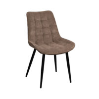 Hans Velvet Brown Chair BGF166-7 + Black Legs Discover the Hans Velvet Brown chair with black legs, perfect for your office! Comfortable and stylish, this high-quality velvet chair offers stability and design. Ideal for any space, with generous dimensions and a modern design.
