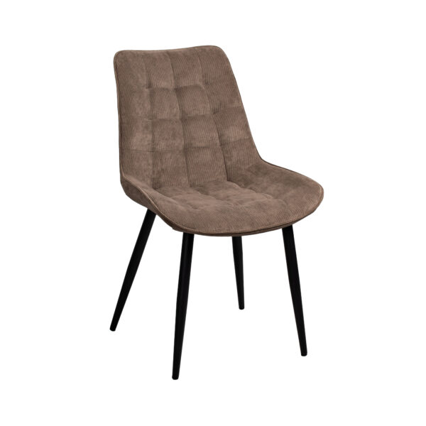 Hans Velvet Brown Chair BGF166-7 + Black Legs Discover the Hans Velvet Brown chair with black legs, perfect for your office! Comfortable and stylish, this high-quality velvet chair offers stability and design. Ideal for any space, with generous dimensions and a modern design.