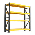 Storage shelf with 4 levels, depth 60 cm, height 200 cm. - Image 2