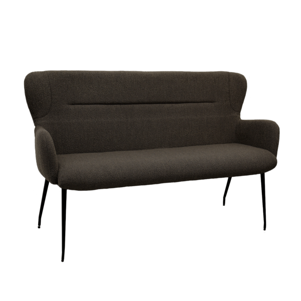 Bent Alpine Bench 170 Dark Brown 18 Discover the Bent Alpine Bench – a modern piece of furniture, ideal for living rooms, hallways, or elegant waiting areas. With a sturdy metal frame and upholstery made of high-quality fabric, it offers optimal comfort and a sophisticated design. Perfect for any space, it guarantees both style and functionality!