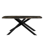 Lunaria Table 180x90 Black (Black Gold Sand Ceramic) - Image 2
