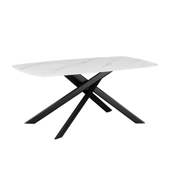 Masa Lunaria 180×90 Black (Shakespeare Matt) Descoperiți Masa Lunaria 180x90 cm – un amestec perfect de eleganță și durabilitate. Blatul din ceramică rezistentă la zgârieturi și pete, împreună cu cadrul din metal vopsit electrostatic, asigură un design modern și stabilitate. Ideală pentru orice sufragerie sau bucătărie, oferă un spațiu generos pentru mese în familie sau întâlniri cu prietenii.