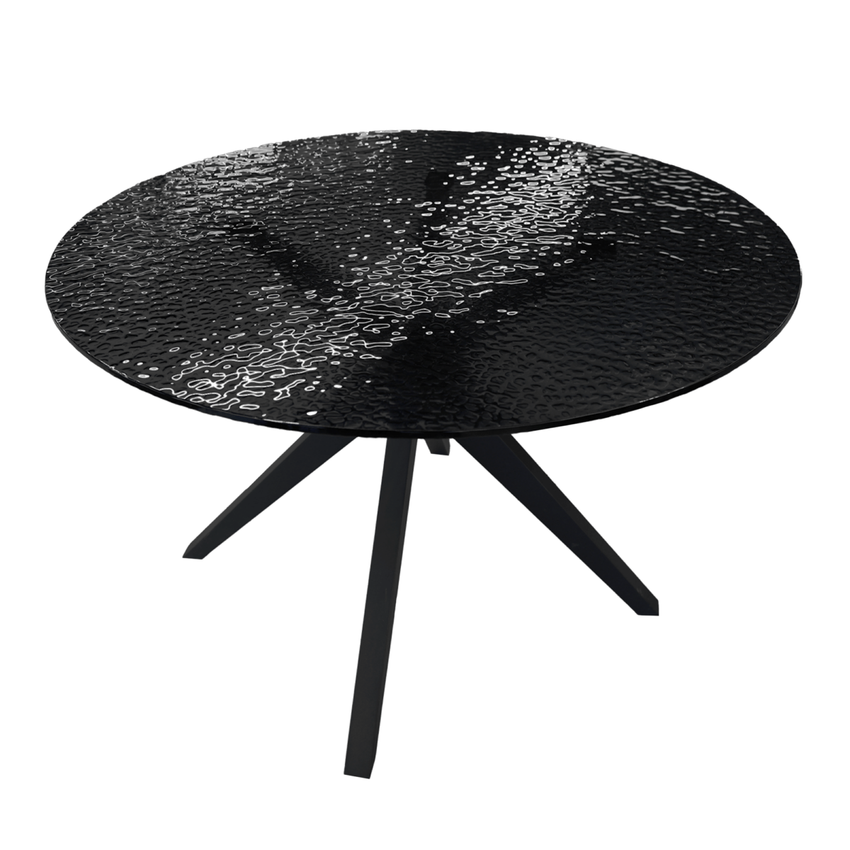 Masa Nature 2400×1100 Descoperiți masa Viola Black Ø140 – un design modern și elegant, perfect pentru dining sau spații de socializare. Blatul din sticlă Ripple de 12 mm adaugă un efect rafinat, iar cadrul metalic vopsit electrostatic garantează durabilitate și stabilitate. Cu un diametru de 140 cm și o înălțime de 76 cm, oferă suficient spațiu și confort pentru orice întâlnire. Ideală pentru interioare moderne sau clasice!