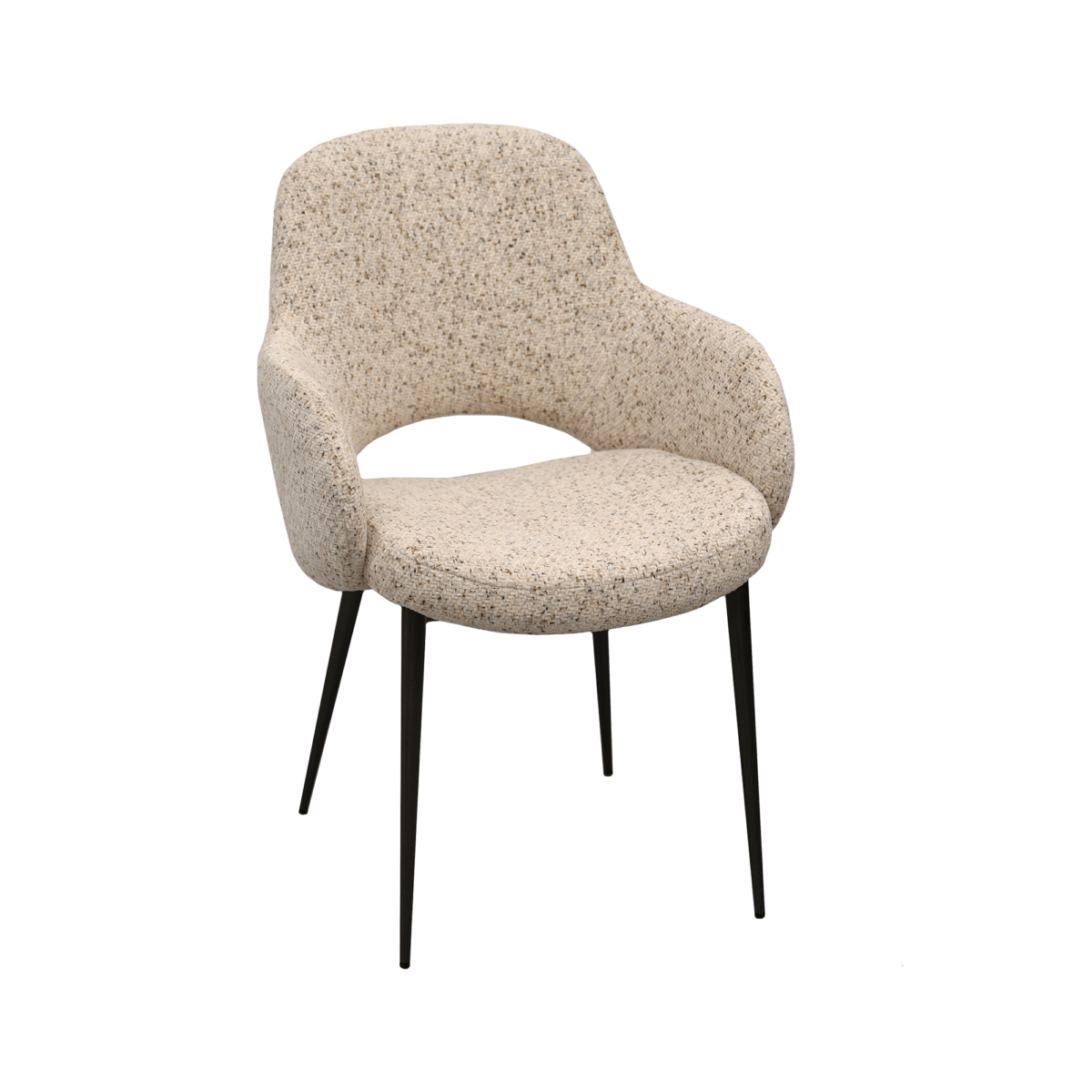 Scaun Erni Dark Grey Descoperiți Scaunul Shila – o alegere elegantă și confortabilă pentru orice spațiu. Cu tapițerie din stofă rafinată și design ergonomic, oferă susținere optimă și un confort de lungă durată. Ideal pentru dining, living sau birou, se integrează perfect în diverse stiluri de amenajare interioară.