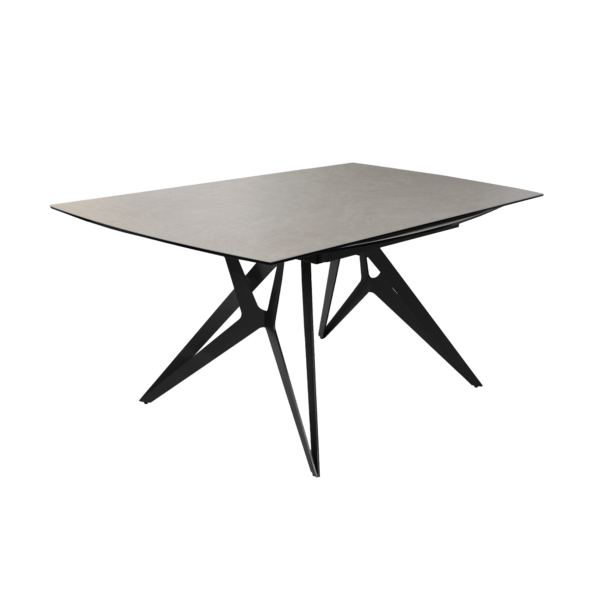 Fabio Grey Extensible Table 160×90 Discover the Fabio Table 160x90, an elegant and practical choice for any modern interior. Featuring a heat-resistant ceramic top and tempered glass, with side extensions for flexibility. Its modern design and premium materials make it ideal for everyday use or special occasions!