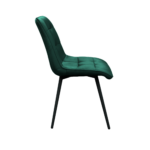 Capella Chair Velvet Dark Green HLR57 + Black Legs - Image 3
